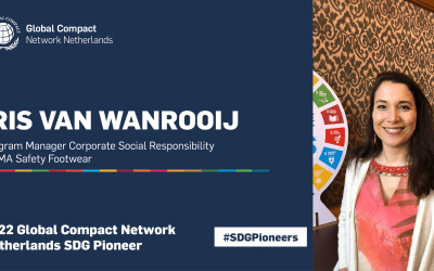Global Compact Network Netherlands recognizes Iris van Wanrooij for championing the Sustainable Development Goals
